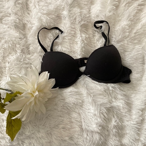 Black Aerie Paige Tshirt Push Up Bra - Picture 1 of 6